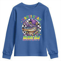 Bruh Mardi Gras Crocodile Youth Sweatshirt Alligator Costume Teens Boys Kids