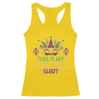 This Is My Mardi Gras Shirt Racerback Tank Top Funny Outfit Party Mask Costume