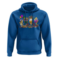 Mardi Gras Drinking Party Hoodie Fat Tuesday Wine Beads Carnival