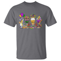 Mardi Gras Drinking Party T Shirt Fat Tuesday Wine Beads Carnival