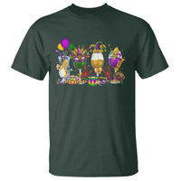 Mardi Gras Drinking Party T Shirt Fat Tuesday Wine Beads Carnival
