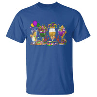 Mardi Gras Drinking Party T Shirt Fat Tuesday Wine Beads Carnival