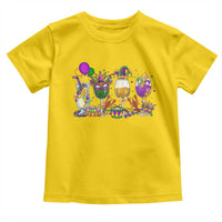 Mardi Gras Drinking Party Toddler T Shirt Fat Tuesday Wine Beads Carnival