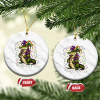 Mardigator Mardi Gras Ceramic Ornament Alligator Louisiana New Orleans Party Custume Beads - Wonder Print Shop