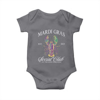 Mardi Gras Baby Onesie The Carnival Social Club Louisiana Crawfish Glitter Print