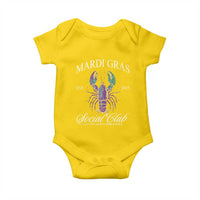 Mardi Gras Baby Onesie The Carnival Social Club Louisiana Crawfish Glitter Print