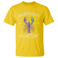 Mardi Gras T Shirt The Carnival Social Club Louisiana Crawfish Glitter Print