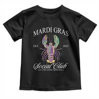 Mardi Gras Toddler T Shirt The Carnival Social Club Louisiana Crawfish Glitter Print