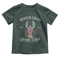 Mardi Gras Toddler T Shirt The Carnival Social Club Louisiana Crawfish Glitter Print