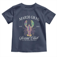 Mardi Gras Toddler T Shirt The Carnival Social Club Louisiana Crawfish Glitter Print