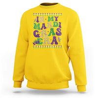 In My Mardi Gras Era Sweatshirt Carnival New Orleans Trip Glitter Print