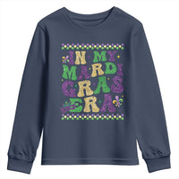 In My Mardi Gras Era Youth Sweatshirt Carnival New Orleans Trip Glitter Print