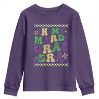 In My Mardi Gras Era Youth Sweatshirt Carnival New Orleans Trip Glitter Print