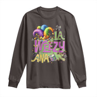 Funny Mardi Gras Long Sleeve Shirt La Weezy Ana