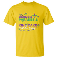 Beads Parades Crawfish King Cake Mardi Gras T Shirt