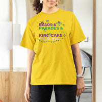Beads Parades Crawfish King Cake Mardi Gras T Shirt For Women