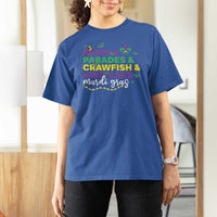 Beads Parades Crawfish King Cake Mardi Gras T Shirt For Women