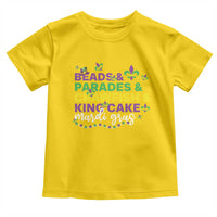 Beads Parades Crawfish King Cake Mardi Gras Toddler T Shirt