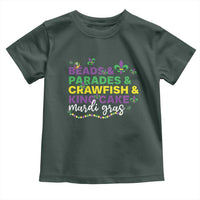 Beads Parades Crawfish King Cake Mardi Gras Toddler T Shirt