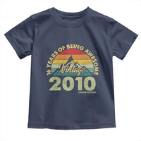 16th Birthday Toddler T Shirt Vintage 2010 Limited Edition 16 Year Old Gift