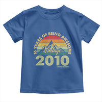 16th Birthday Toddler T Shirt Vintage 2010 Limited Edition 16 Year Old Gift
