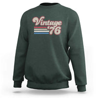 Vintage 50th Birthday Sweatshirt Retro 1976 50 Year Old Stripes
