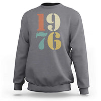 50th Birthday Sweatshirt Retro Vintage 1976 50 Year Old Gifts