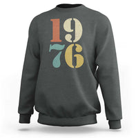 50th Birthday Sweatshirt Retro Vintage 1976 50 Year Old Gifts