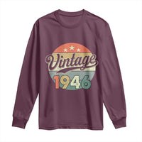 Vintage 1946 Long Sleeve Shirt 80 Year Old 80th Birthday Gifts