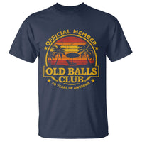 Funny 50th Birthday T Shirt Retro Old Balls Club Gag Gift