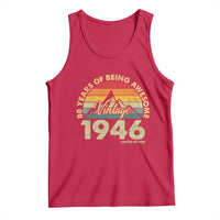 80th Birthday Tank Top Vintage 1946 Limited Edition 80 Year Old Gift
