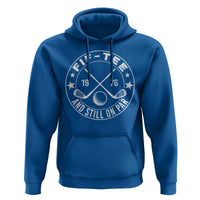 50th Birthday Golf Hoodie Vintage 1976 Fif Tee And Still On Par Golf Lover Gift