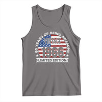 60th Birthday Tank Top Vintage 1966 60 Year Old Birthday American Flag
