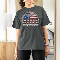 50th Birthday T Shirt For Women Vintage 1976 50 Year Old Birthday American Flag
