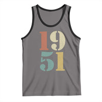75th Birthday Tank Top Classic Retro 1951 70 Year Old Gifts