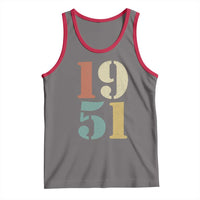 75th Birthday Tank Top Classic Retro 1951 70 Year Old Gifts
