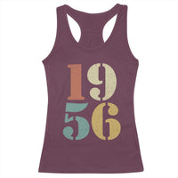 70th Birthday Racerback Tank Top Classic Retro 1956 70 Year Old Gifts