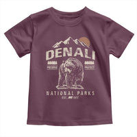 Denali National Park Toddler T Shirt Alaska Mountain Mountain Camping Hiking Mountaineering