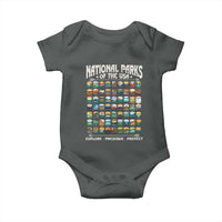 Protect Our National Parks Baby Onesie 63 Parks Over Profits Camping Hiking Sunrise Pine Tree