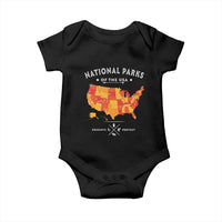 Protect Our National Parks Baby Onesie Of The Usa Map NPS