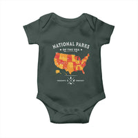 Protect Our National Parks Baby Onesie Of The Usa Map NPS