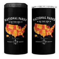 Protect Our National Parks 4 in 1 Can Cooler Tumbler Of The Usa Map NPS