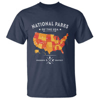 Protect Our National Parks T Shirt Of The Usa Map NPS