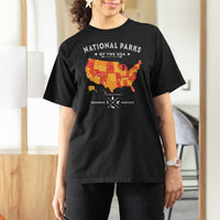 Protect Our National Parks T Shirt For Women Of The Usa Map NPS