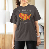 Protect Our National Parks T Shirt For Women Of The Usa Map NPS