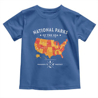 Protect Our National Parks Toddler T Shirt Of The Usa Map NPS