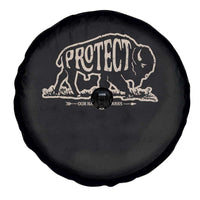 Protect Our National Parks Spare Tire Cover Bison Buffalo Vintage