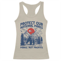 Protect Our National Parks Racerback Tank Top Parks Not Profits Wildlife Forestcore
