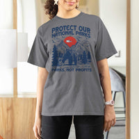 Protect Our National Parks T Shirt For Women Parks Not Profits Wildlife Forestcore
