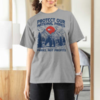 Protect Our National Parks T Shirt For Women Parks Not Profits Wildlife Forestcore